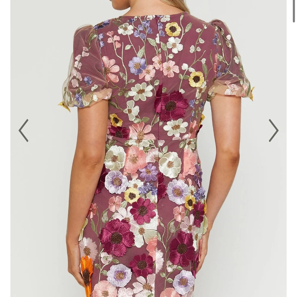 Floral Embroidered Dress - Picture 3 of 3